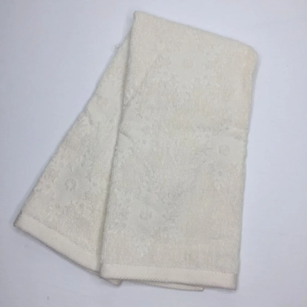 Christmas Towel Kitchen Bathroom Embroidered Snowflake Star Flower